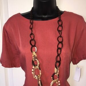 Simply Styled terrazzo colored short sleeve top